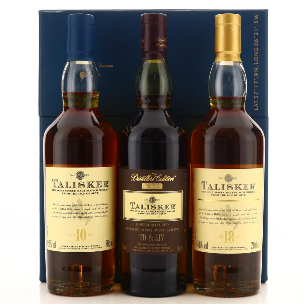 Talisker Gift Pack 3 x 20cl / includes 1993 Distiller's Edition