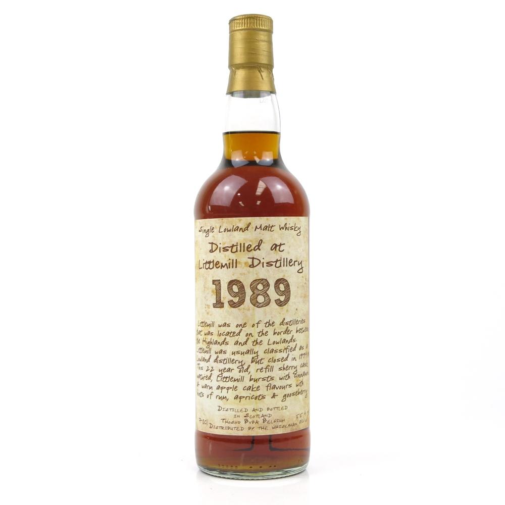 Littlemill 1989 Thosop bottling handwritten label 22 Year Old