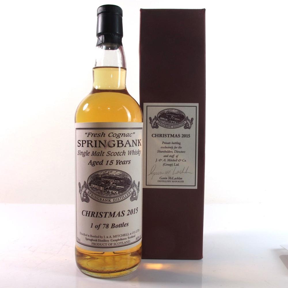 Springbank 15 Year Old Fresh Cognac Christmas 2015