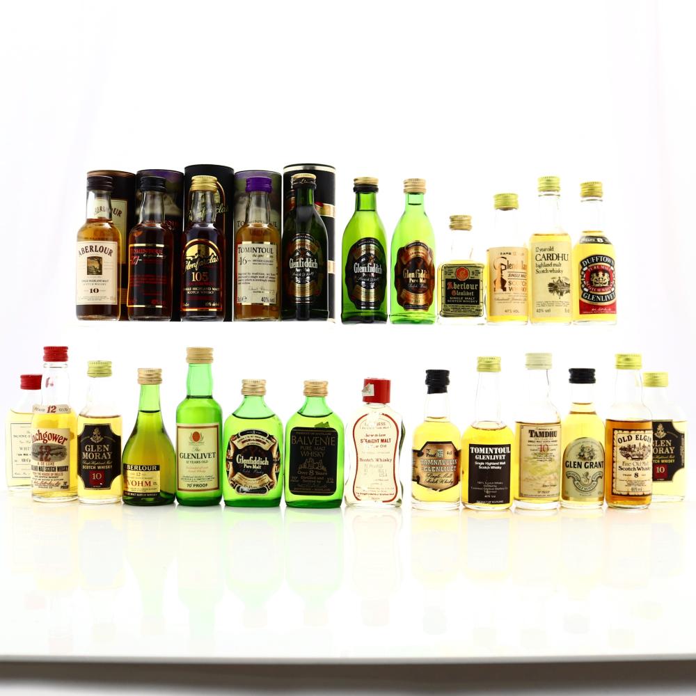 Speyside Single Malt Selection 25 x 5cl / Includes Tomintoul 27 Year Old