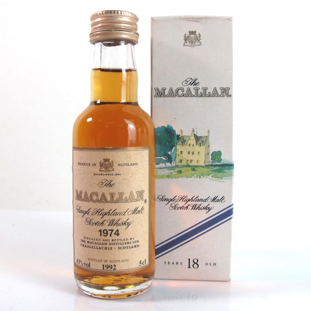 Macallan 1974 Bottled 1992 Miniature Miniature 5cl