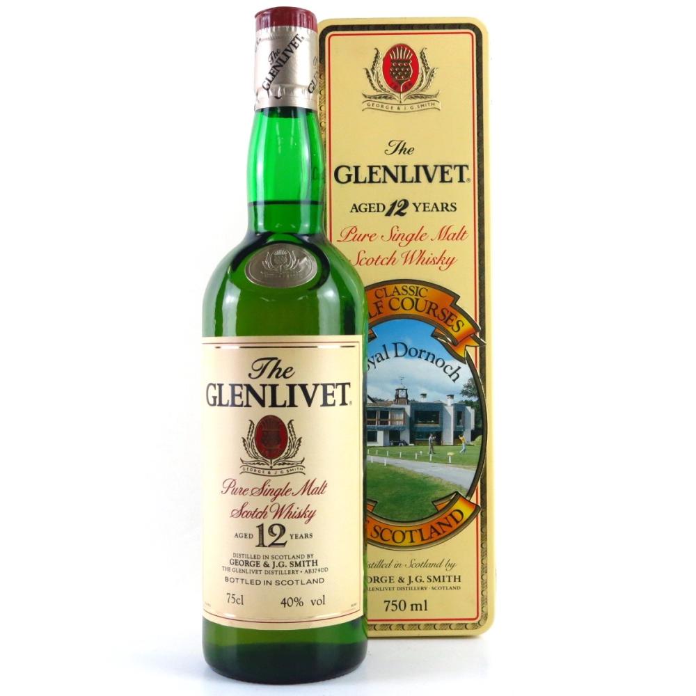 Glenlivet 12 Year Old Royal Dornoch Classic Golf Course Tin 75cl