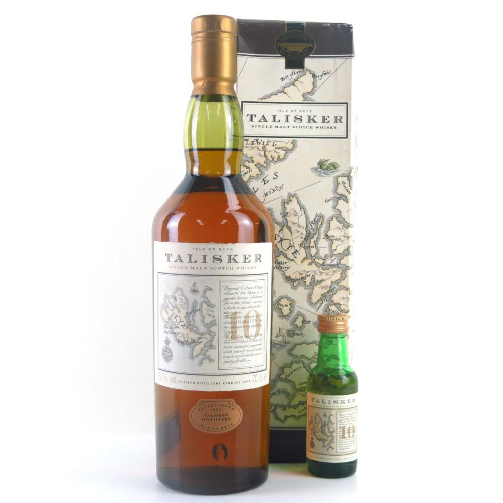 Talisker 10 Year Old Map Label / Including Matching 5cl Miniature