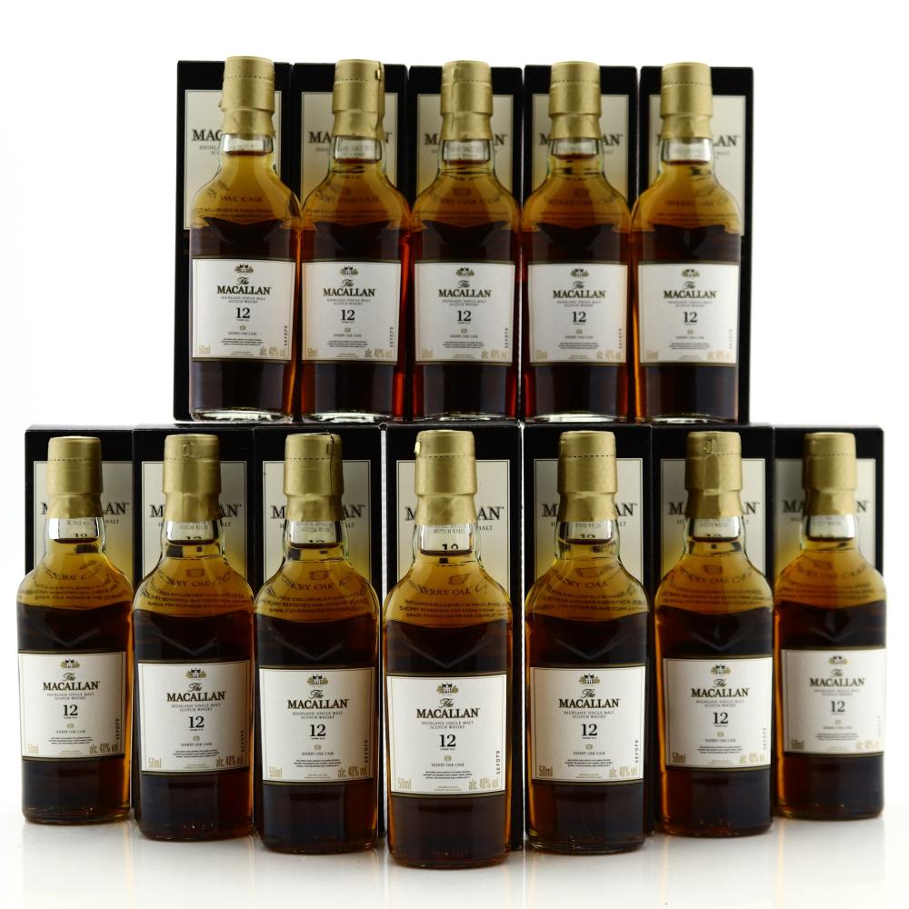 Macallan 12 Year Old Miniatures 12 x 5cl