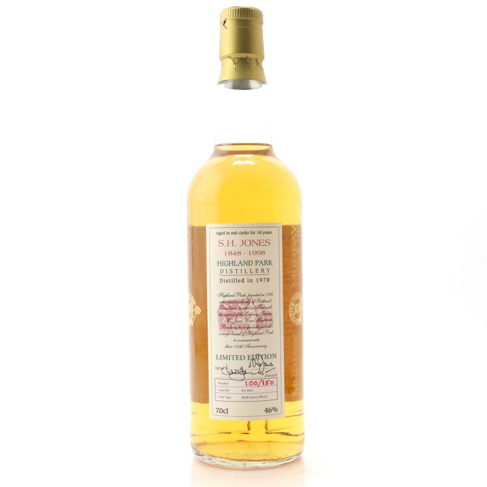 Highland Park 1978 Murray McDavid 18 Year Old / S H Jones