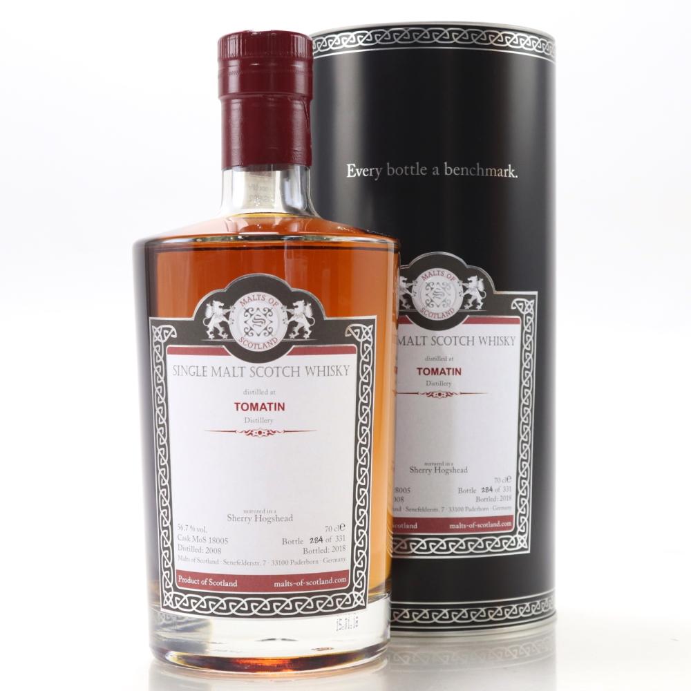 Tomatin 2008 Malts of Scotland Sherry Hogshead