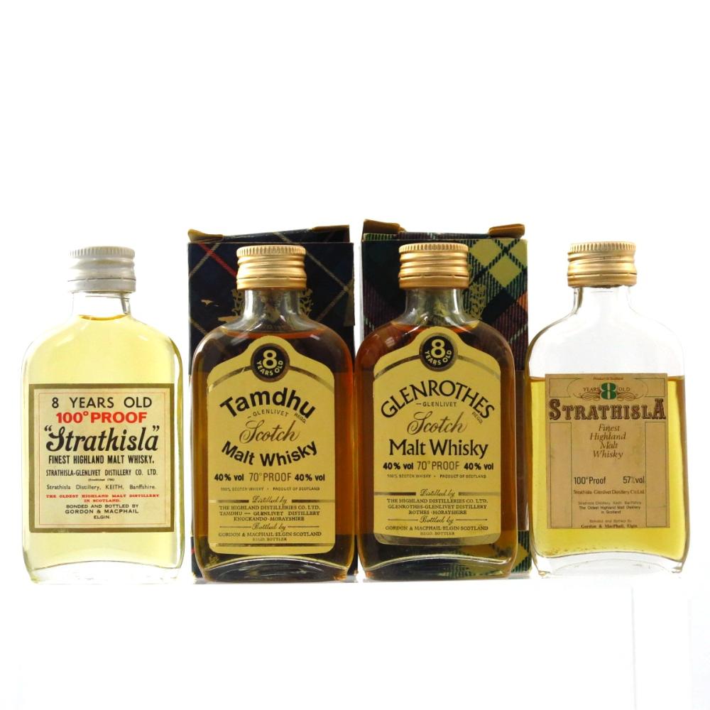 Gordon and MacPhail Speyside 1970s Miniature Selection x 4