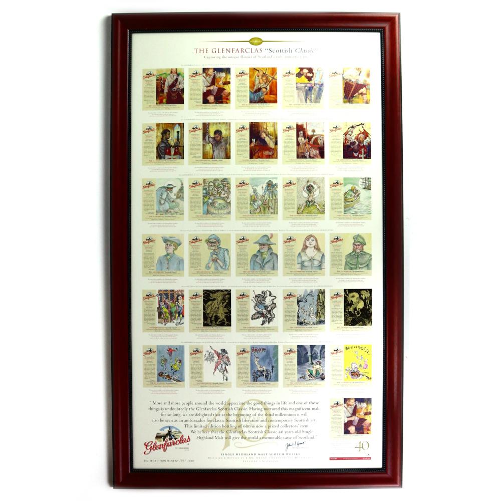 Glenfarclas 40 Year Old Scottish Classic Framed Poster