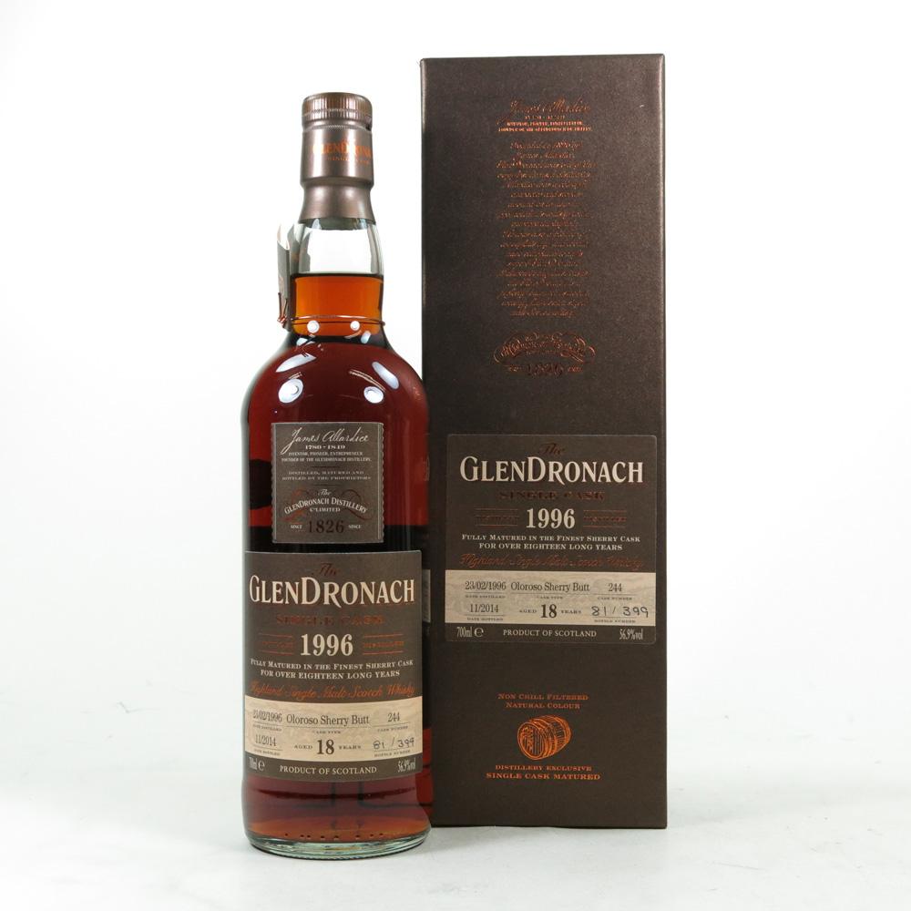 Glendronach 1996 Single Cask 18 Year Old Single Cask #244