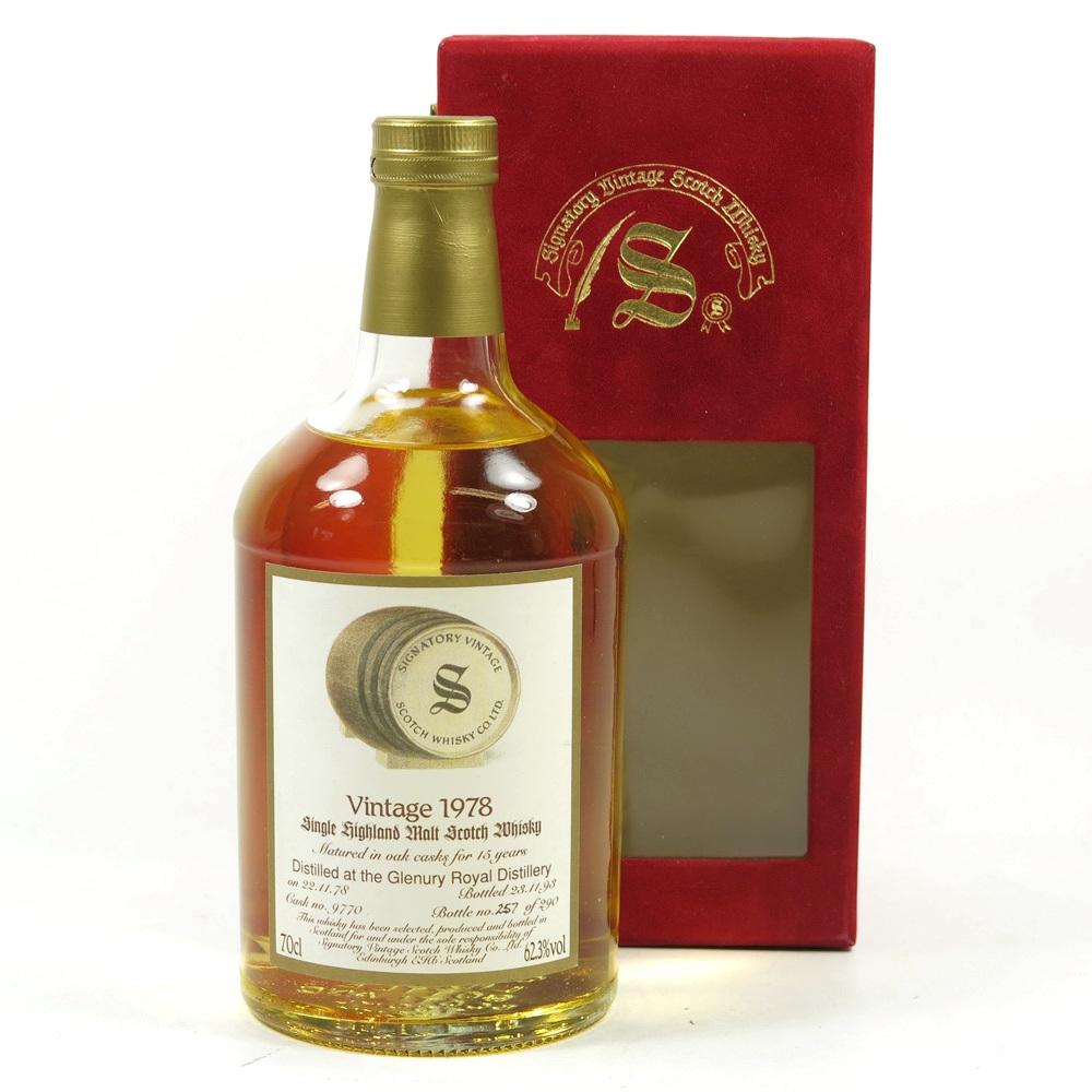 Glenury Royal 1978 Signatory Vintage 15 Year Old