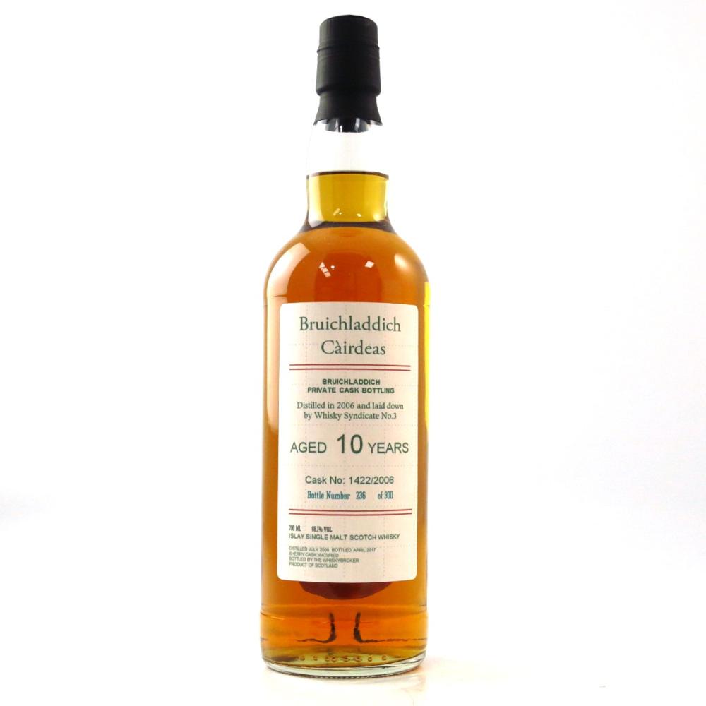 Bruichladdich 2006 Private Cask 10 Year Old #1422