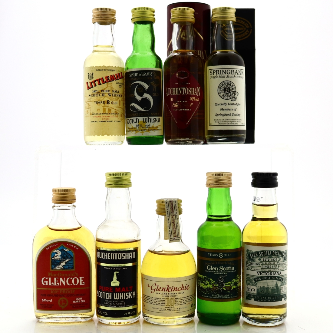 Lowland & Campbeltown Miniature Collection 9 x 5cl / Springbank Society & Littlemill