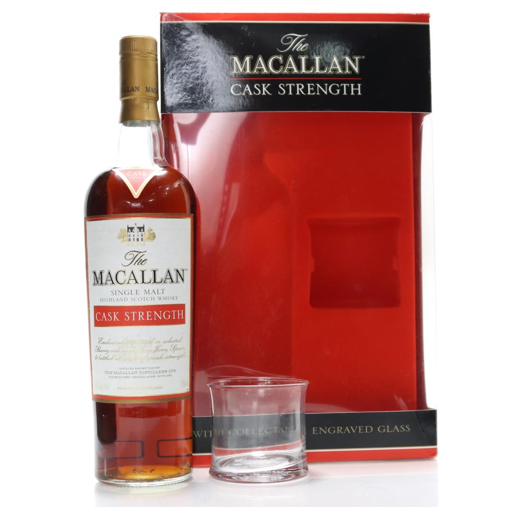 Macallan Cask Strength 58.5% 75cl / US Import - with Glass