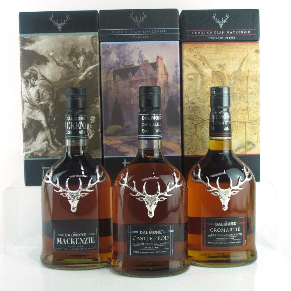 Dalmore Clan Mackenzie Series  3 x 70cl / Mackenzie, Castle Leod, Cromartie