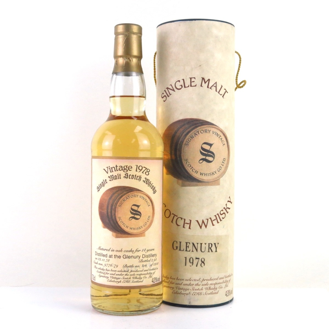 Glenury 1978 Signatory Vintage 14 Year Old