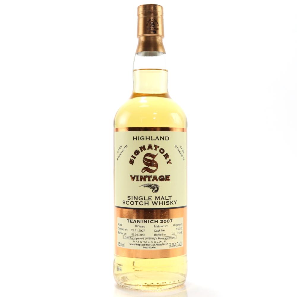 Teaninich 2007 Signatory VIntage 10 Year Old 75cl / Binny's