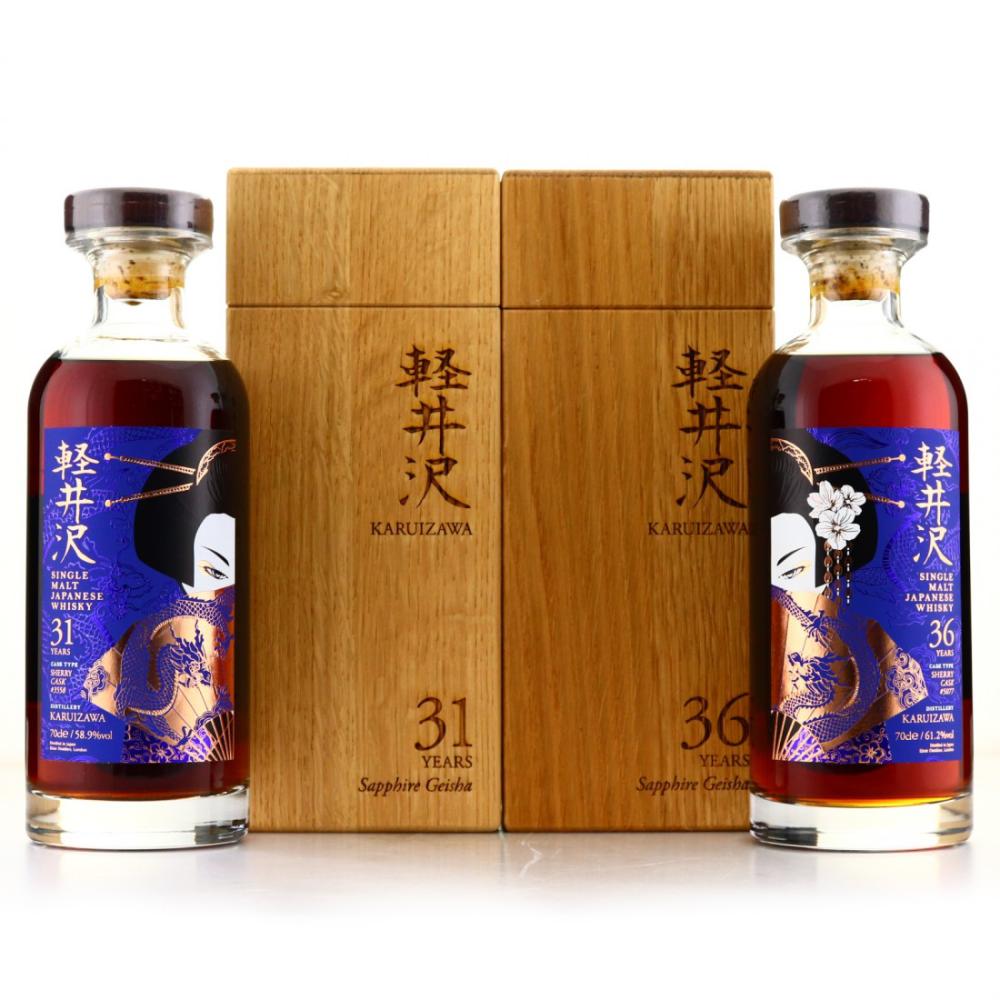Karuizawa 31 & 36 Year Old Single Sherry Casks 2 x 70cl / Sapphire Geisha