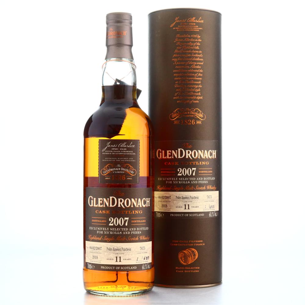 Glendronach 2007 Single PX Cask 11 Year Old #7675 / Nickolls & Perks - Bottle #1