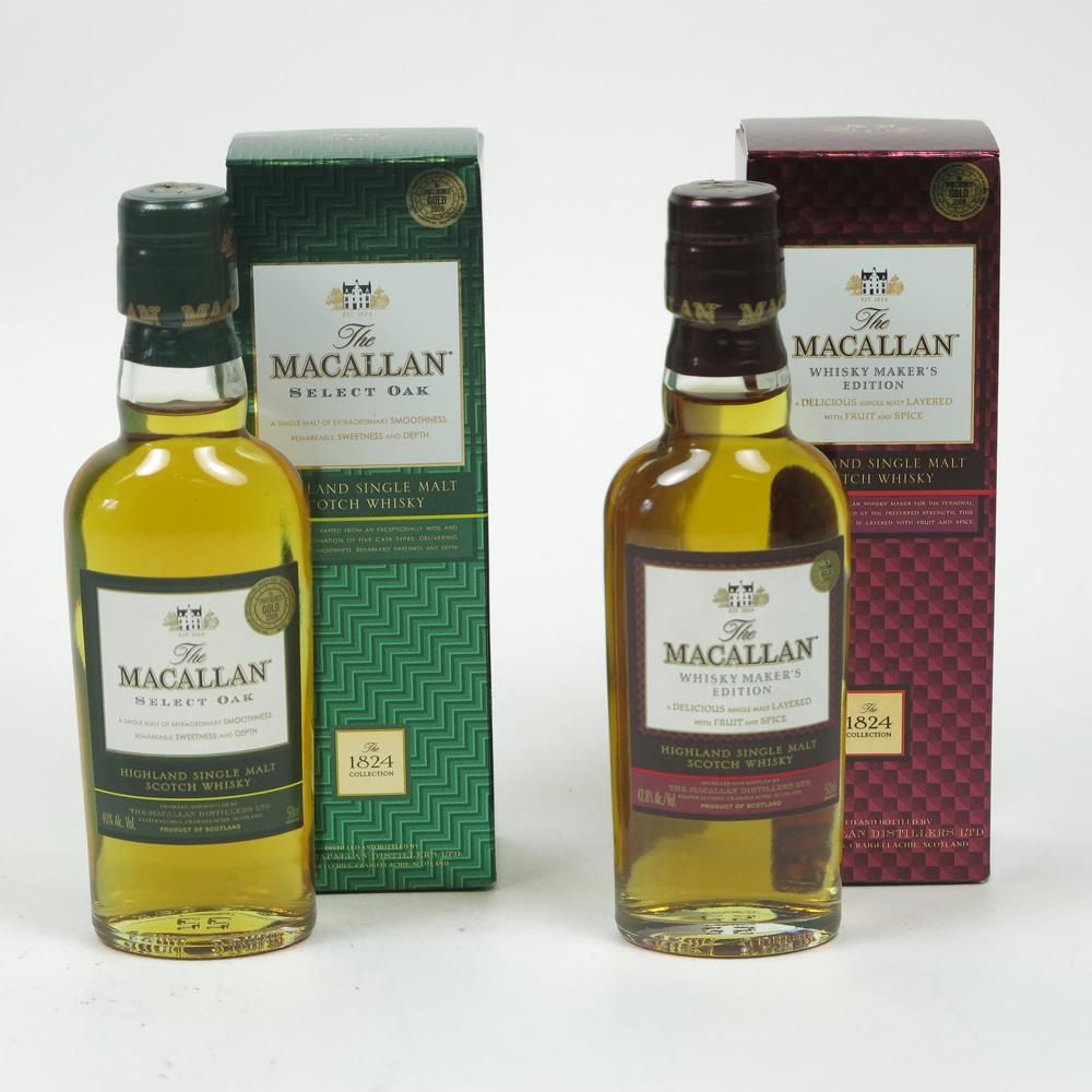 Macallan Miniatures 2 x 5cl / Whisky Makers Selection and Select Oak