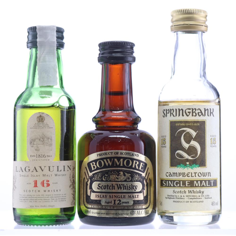 Single Malt Miniature Selection 3 x 5cl / including Dumpy Bowmore