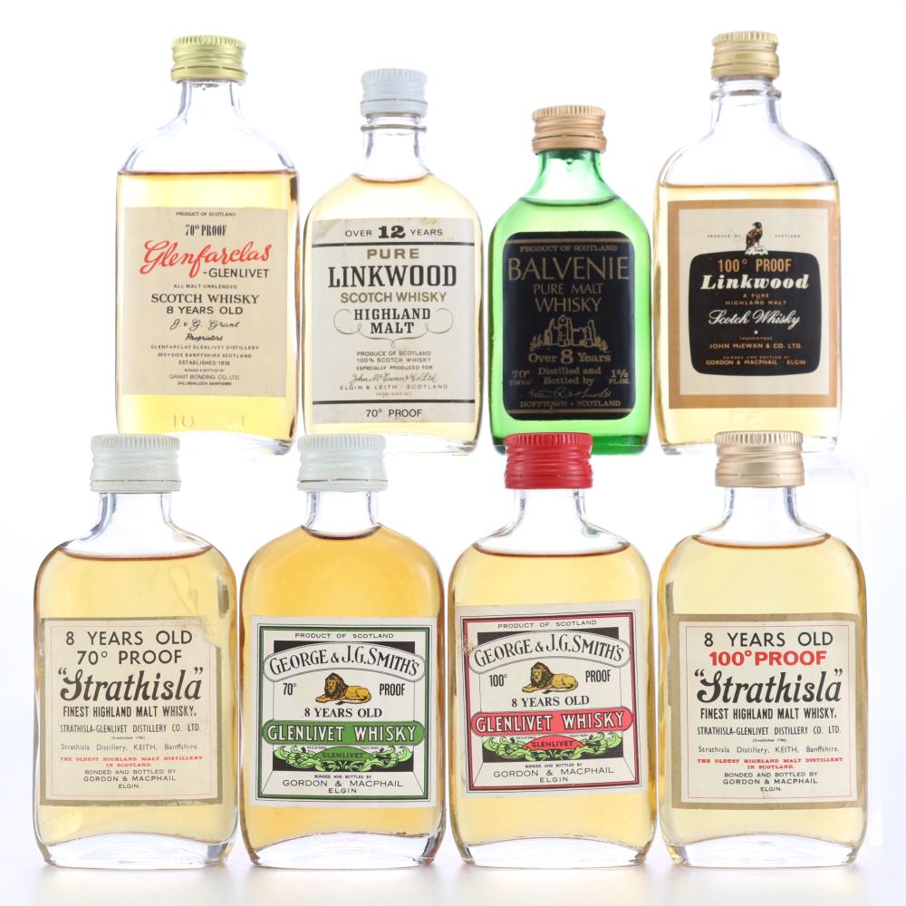 Speyside Selection Scotch Whisky Miniatures x 8