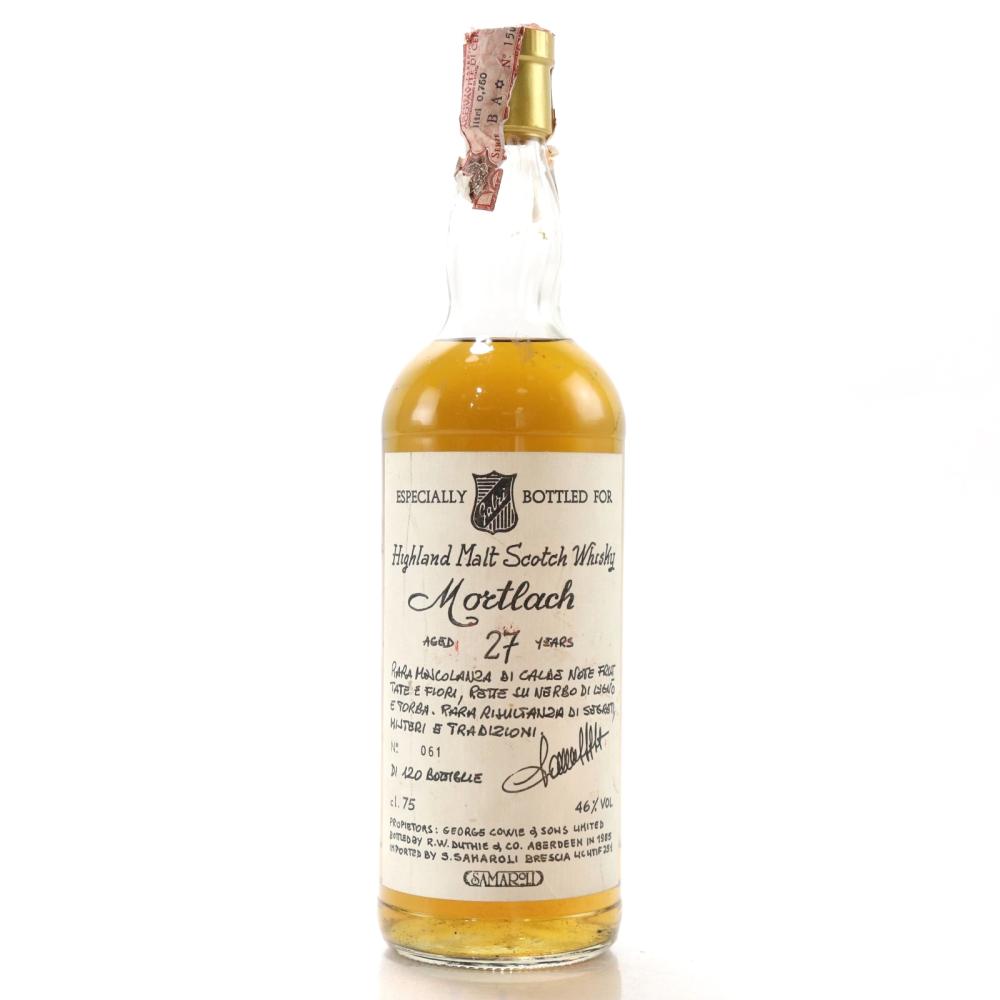 Mortlach 27 Year Old Samaroli / Handwritten Labels