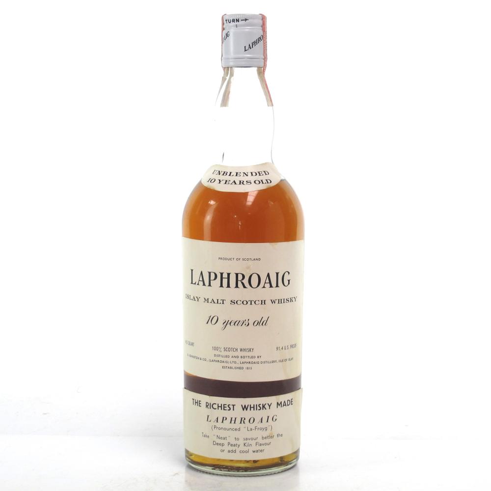 Laphroaig 10 Year Old Circa 1970s / US Carlton Import