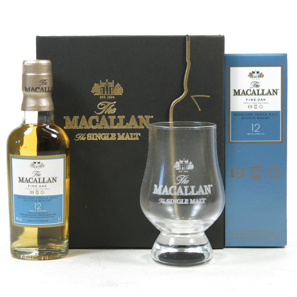 Macallan 12 Year Old Fine Oak 5cl and Glass Gift Pack