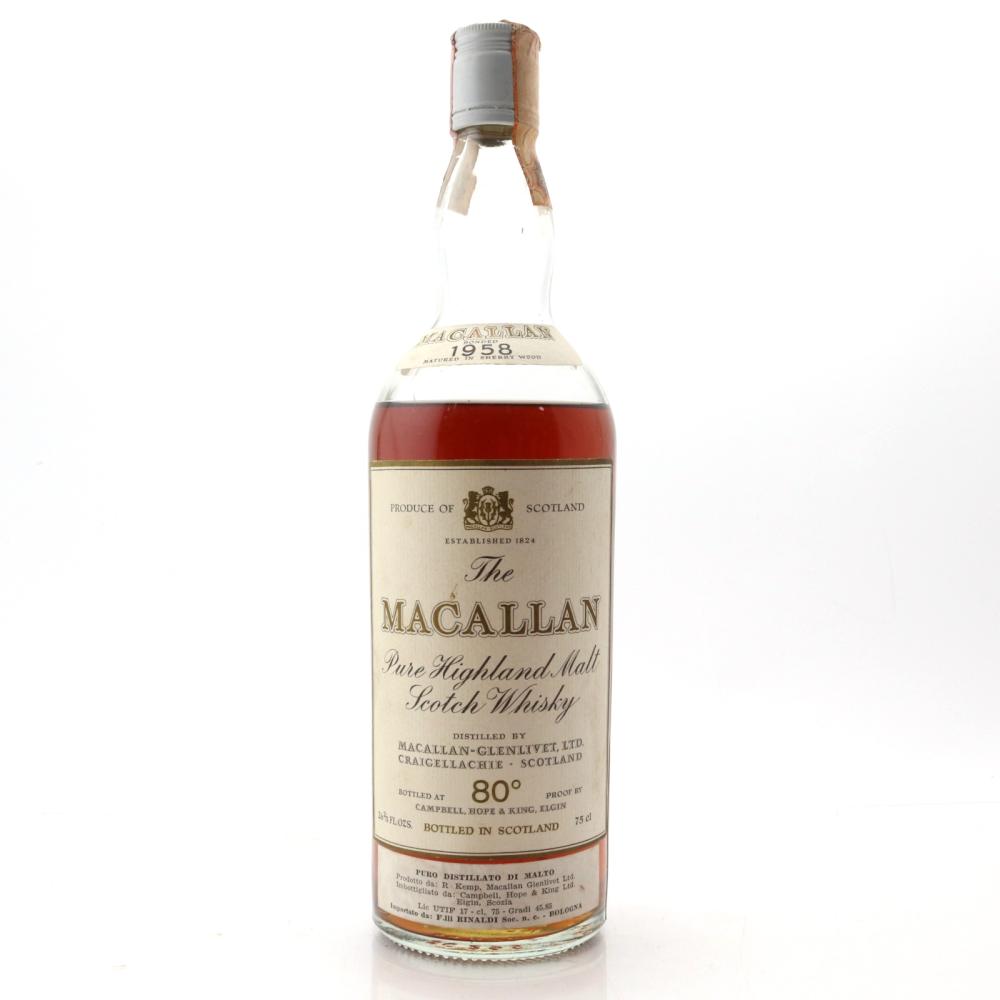 Macallan 1958 Campbell, Hope and King / Rinaldi