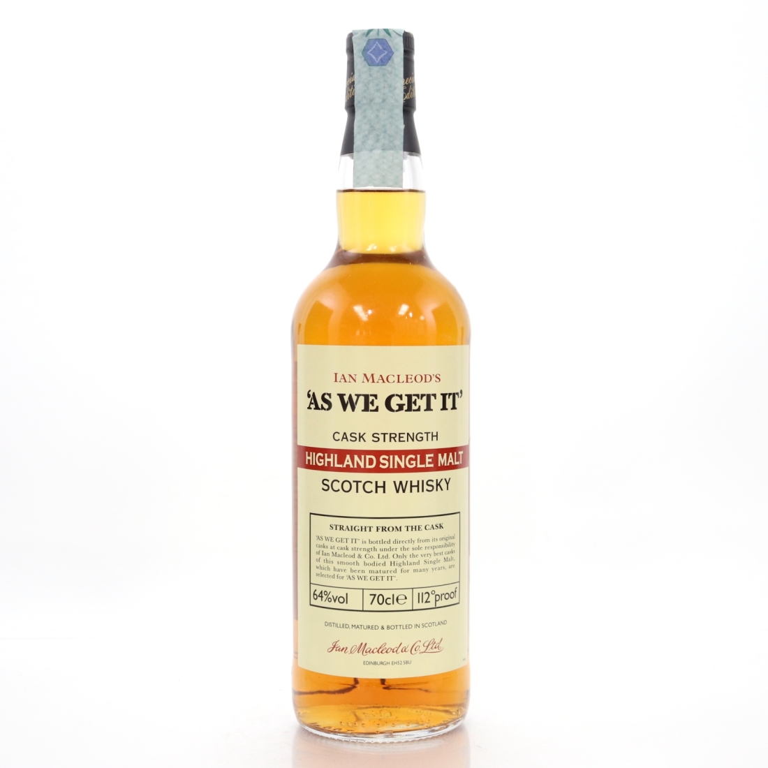 Ian Macleod's 'As We Get It' Highland Single Malt