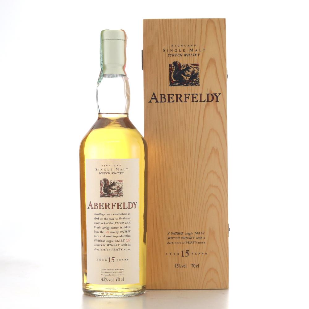 Aberfeldy 15 Year Old Flora and Fauna White Cap / Wooden Box