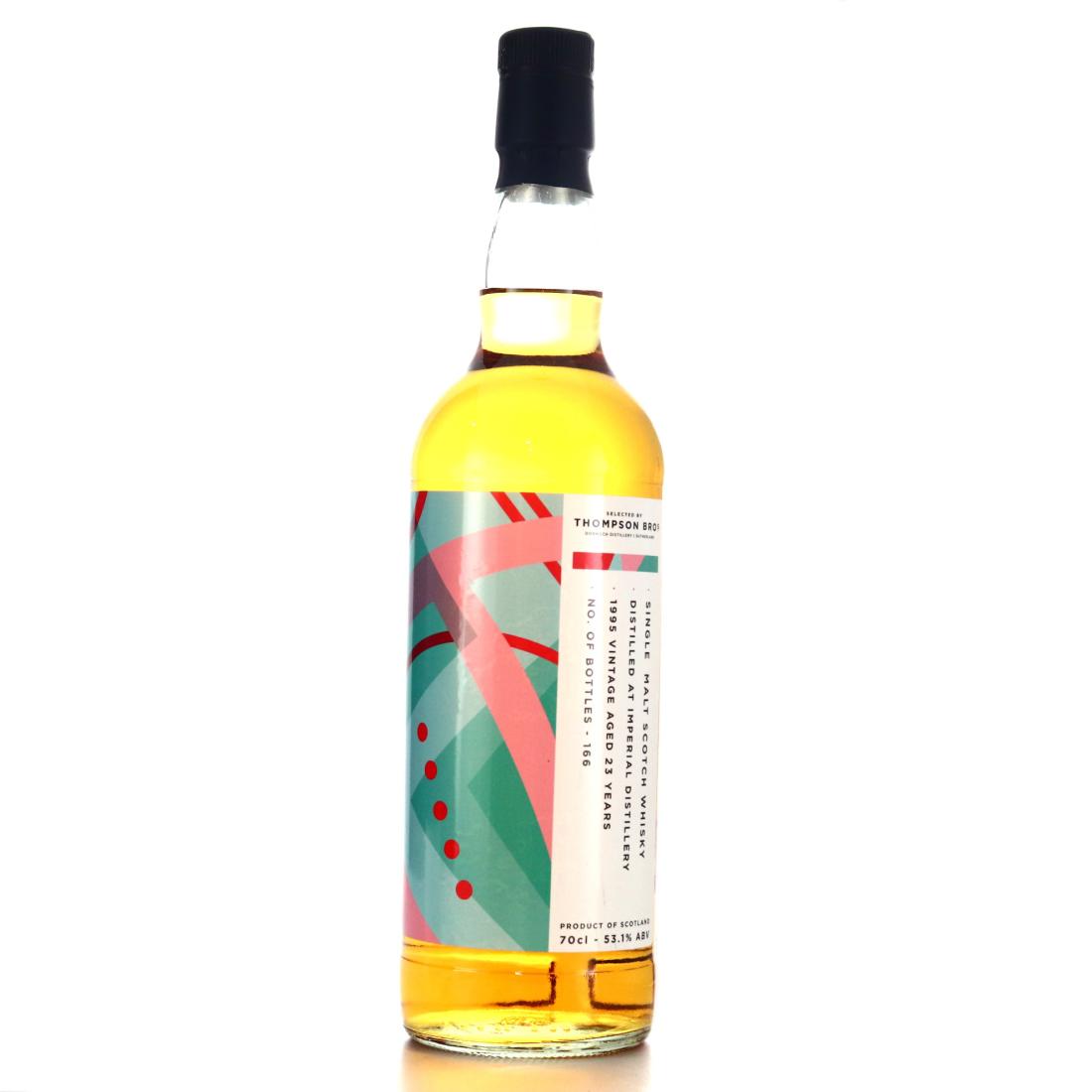 Imperial 1995 23 Year Old Thompson Bros, Bourbon Cask, 1995, Thompson Bros, 53.1% whisky bottle