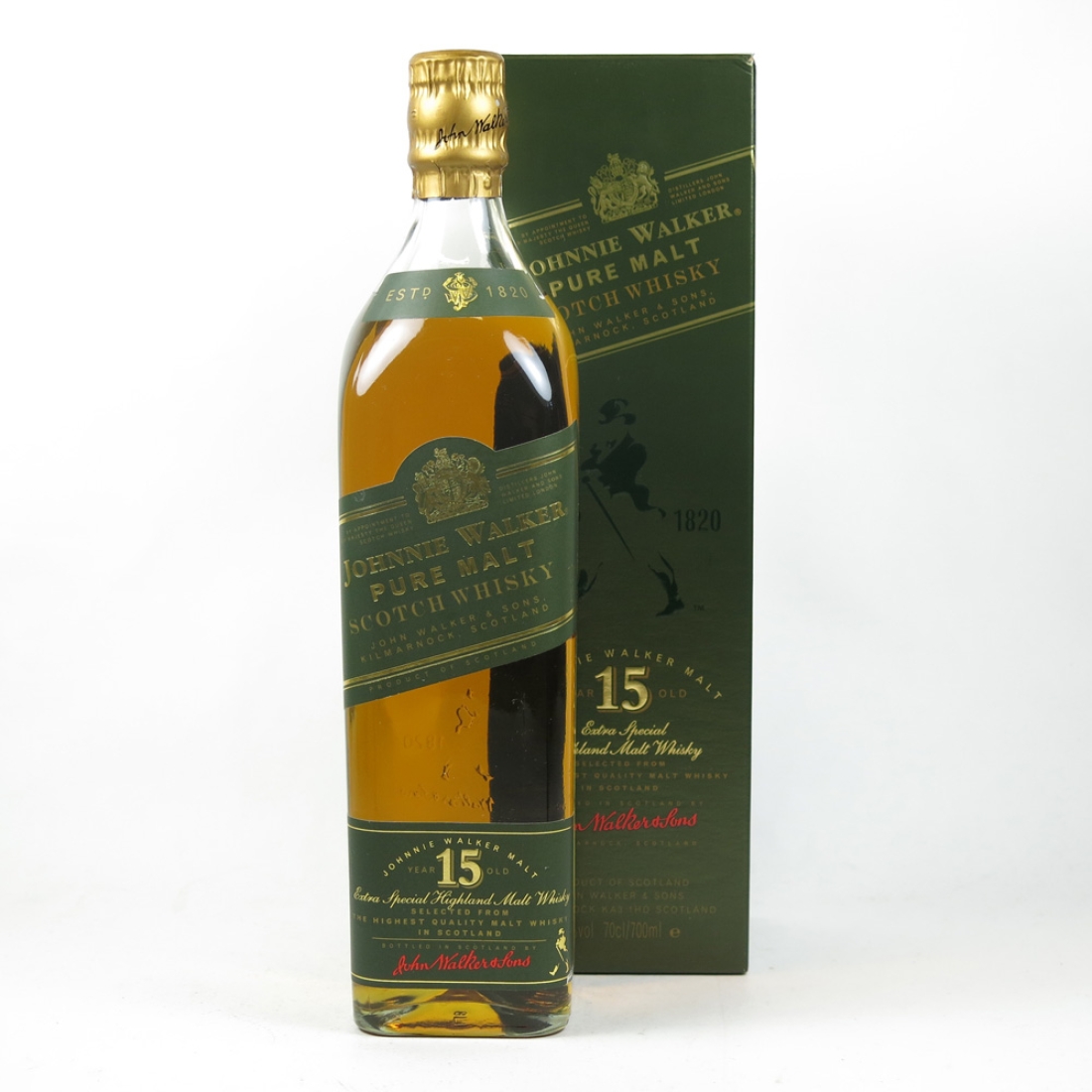 Johnnie Walker Green Label 15 Year Old 1980s