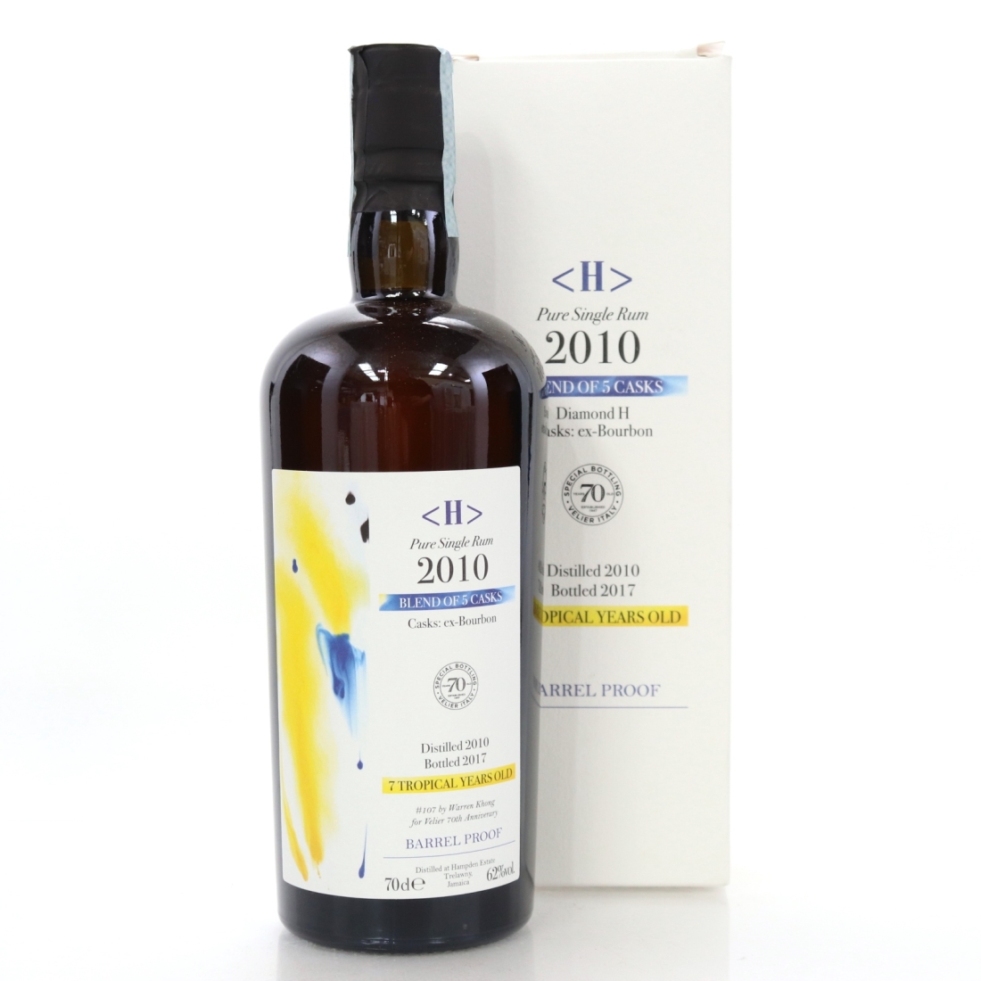 Hampden 2010 Pure Single 7 Year Old Rum / Velier 70th Anniversary