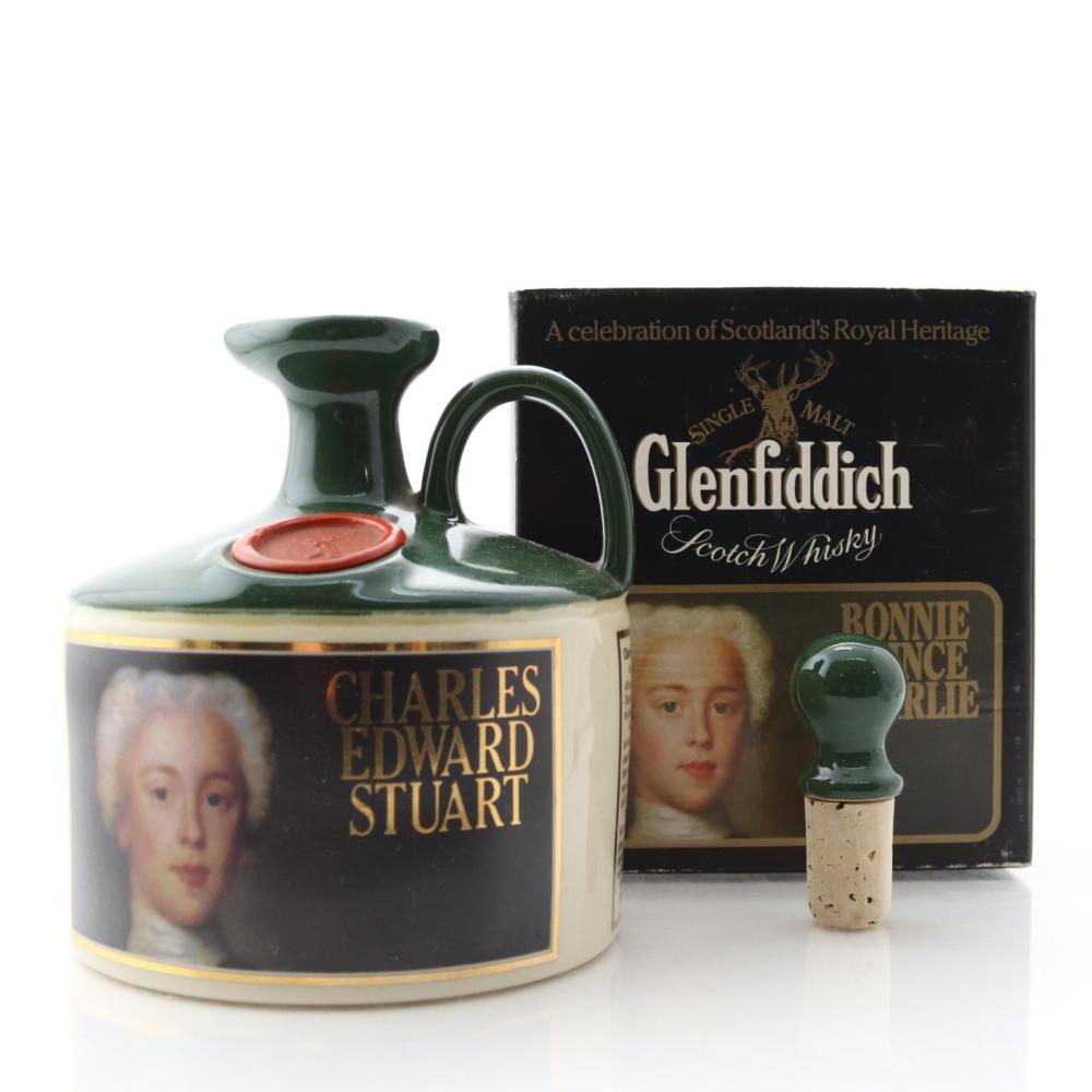 Glenfiddich Charles Edward Stuart Stoneware Decanter 1980s