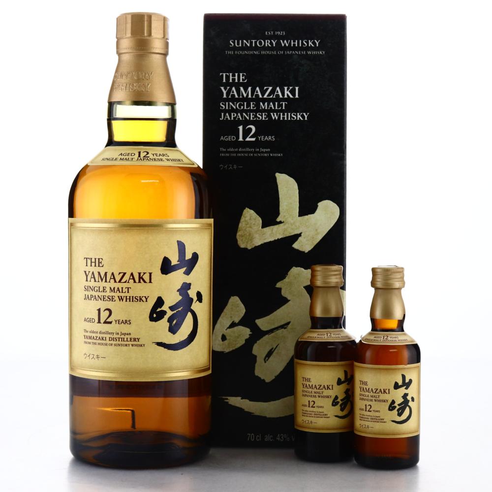 Yamazaki 12 Year Old with Miniatures x 2