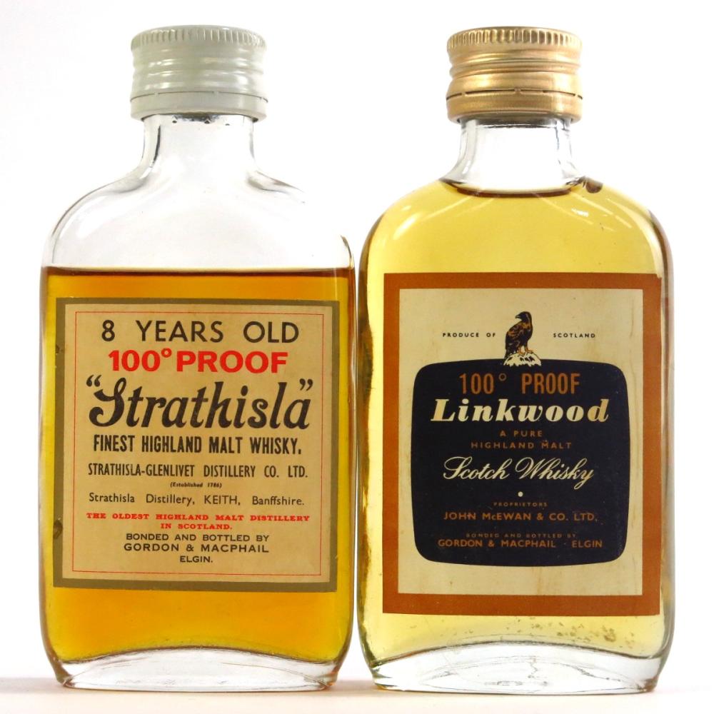 Speyside Gordon and MacPhail Miniatures x 2 1970s