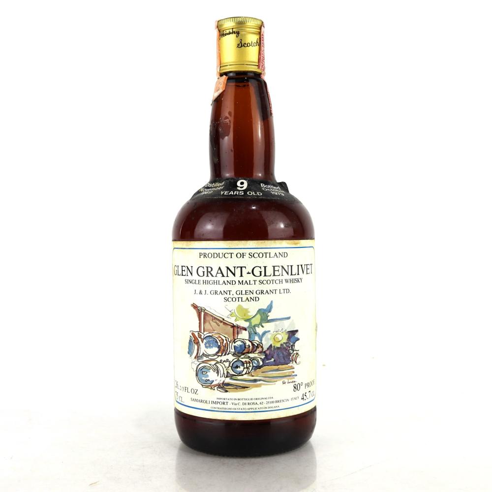 Glen Grant 1969 Samaroli 9 Year Old  / Cadenhead's 1979