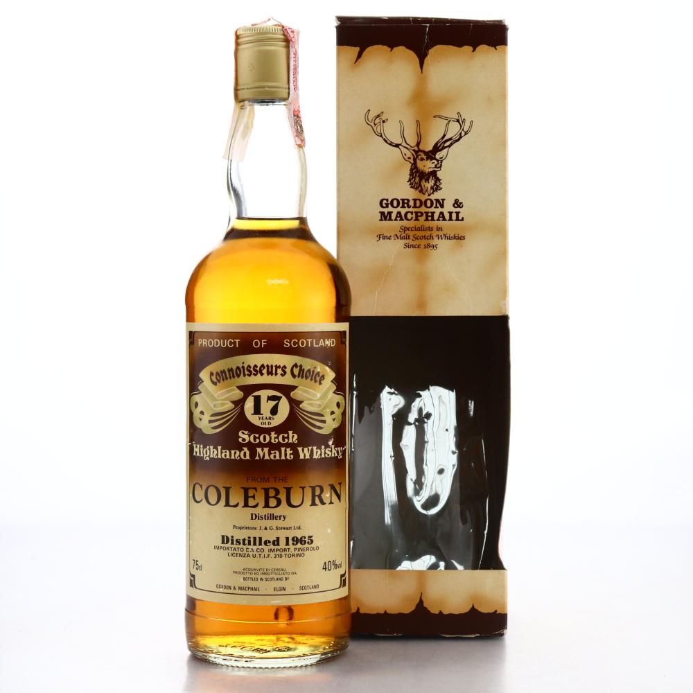 Coleburn 1965 Gordon and MacPhail 17 Year Old / Club delle Fattori