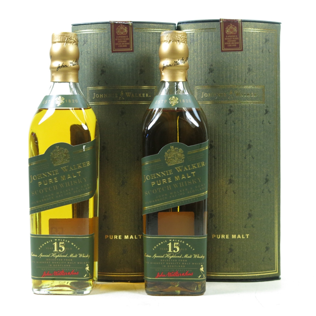 Johnnie Walker Green Label 15 Year Old 2 x 20cl