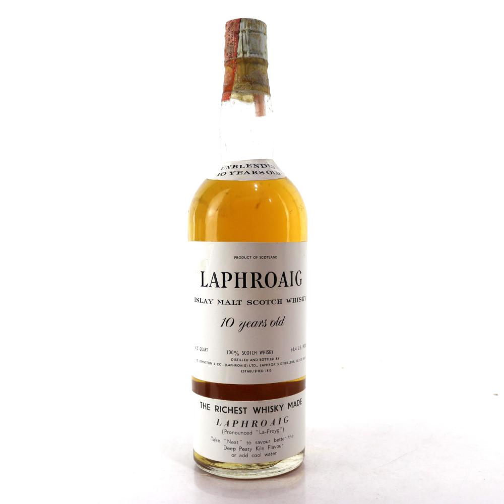 Laphroaig 10 Year Old 1960s / US Carlton Import