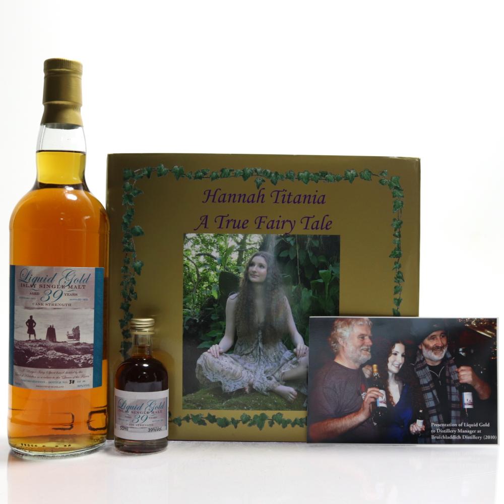 Bruichladdich 1971 Liquid Gold 39 Year Old / with Miniature 5cl & Book