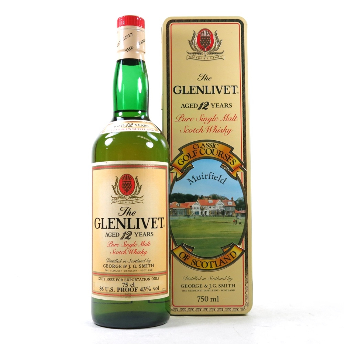 Glenlivet 12 Year Old Muirfield Golf Course Tin