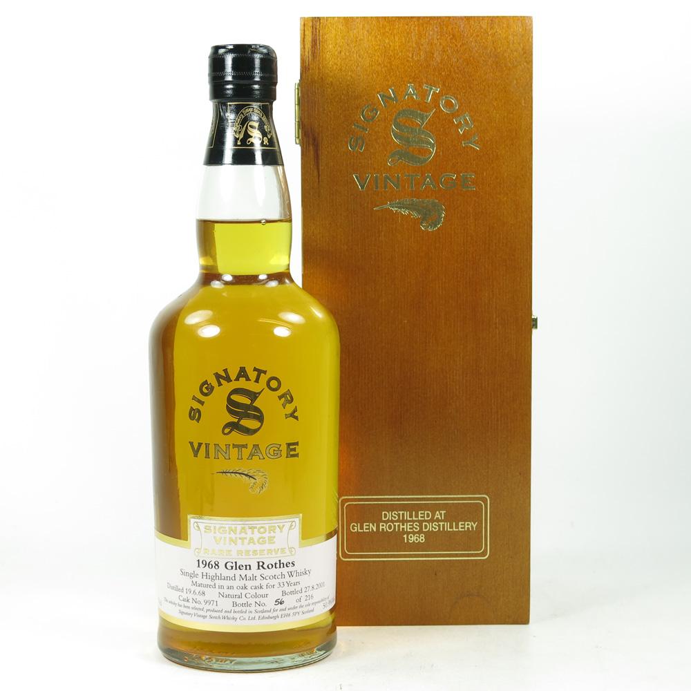 Glenrothes 1968 Signatory Vintage 33 Year Old