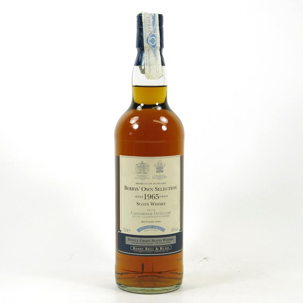 Carsebridge 1965 Berry Brothers Single Grain