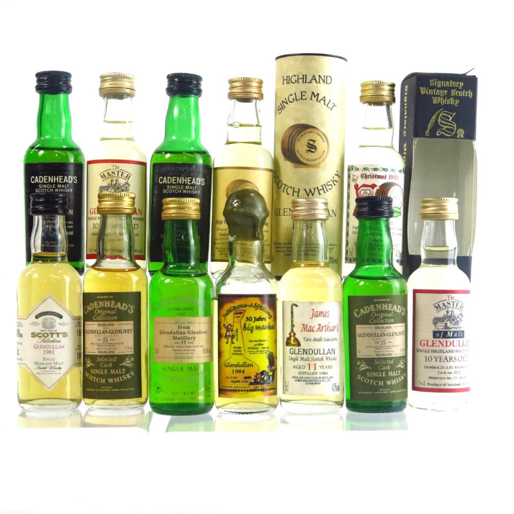 Glendullan Miniature Selection 12 x 5cl / including 1965 Vintage