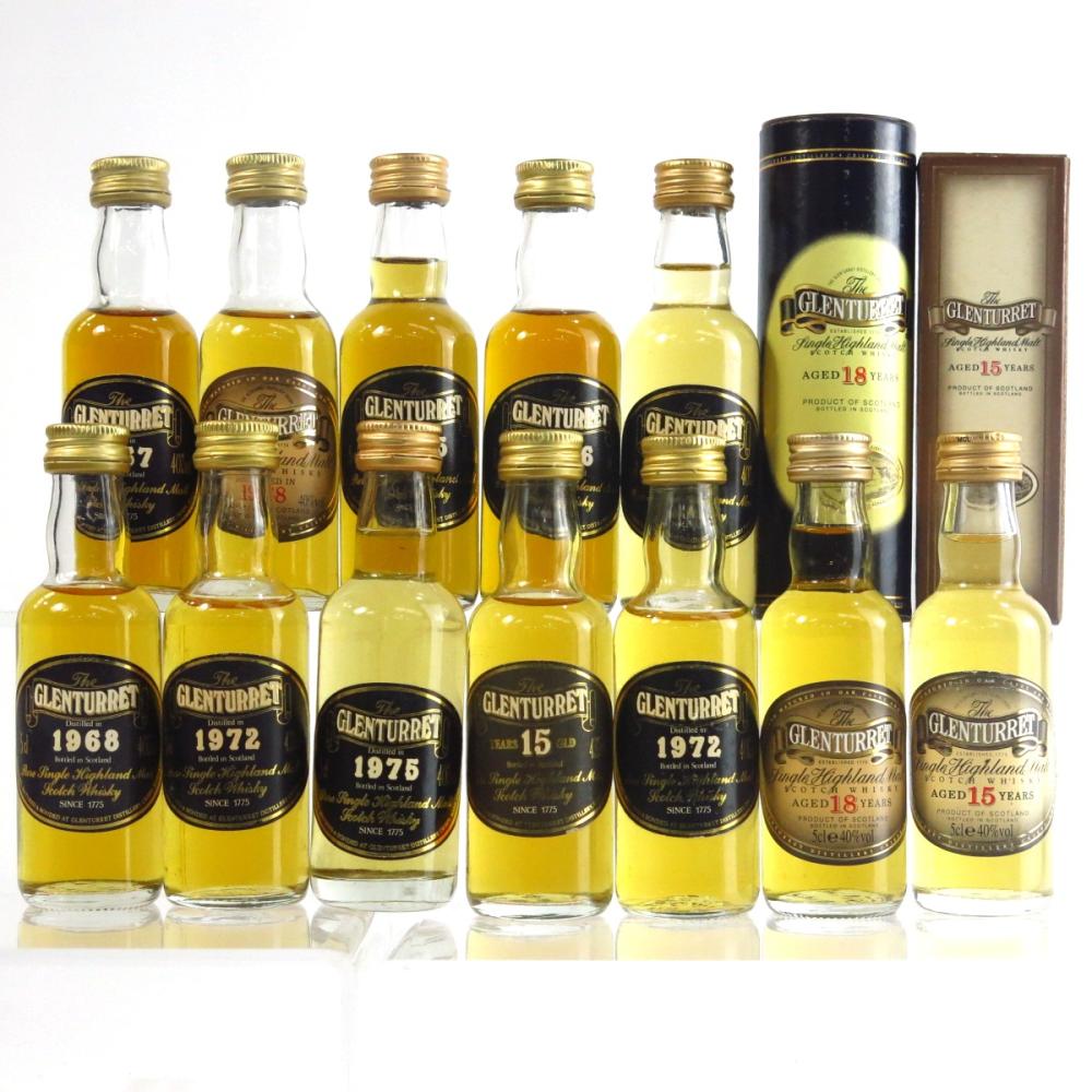Glenturret Miniature Selection 12 x 5cl  / including 1965