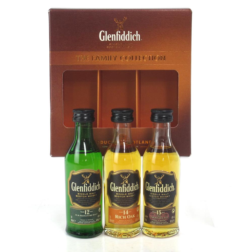 Glenfiddich The Family Collection Miniatures 3 x 5cl