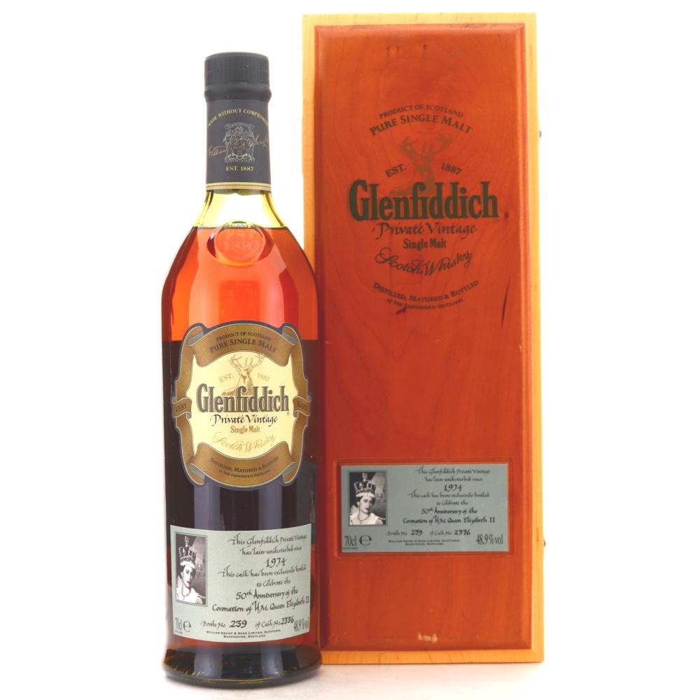 Glenfiddich 1974 Private Vintage #2336 / 50th Anniversary of the Queen's Coronation
