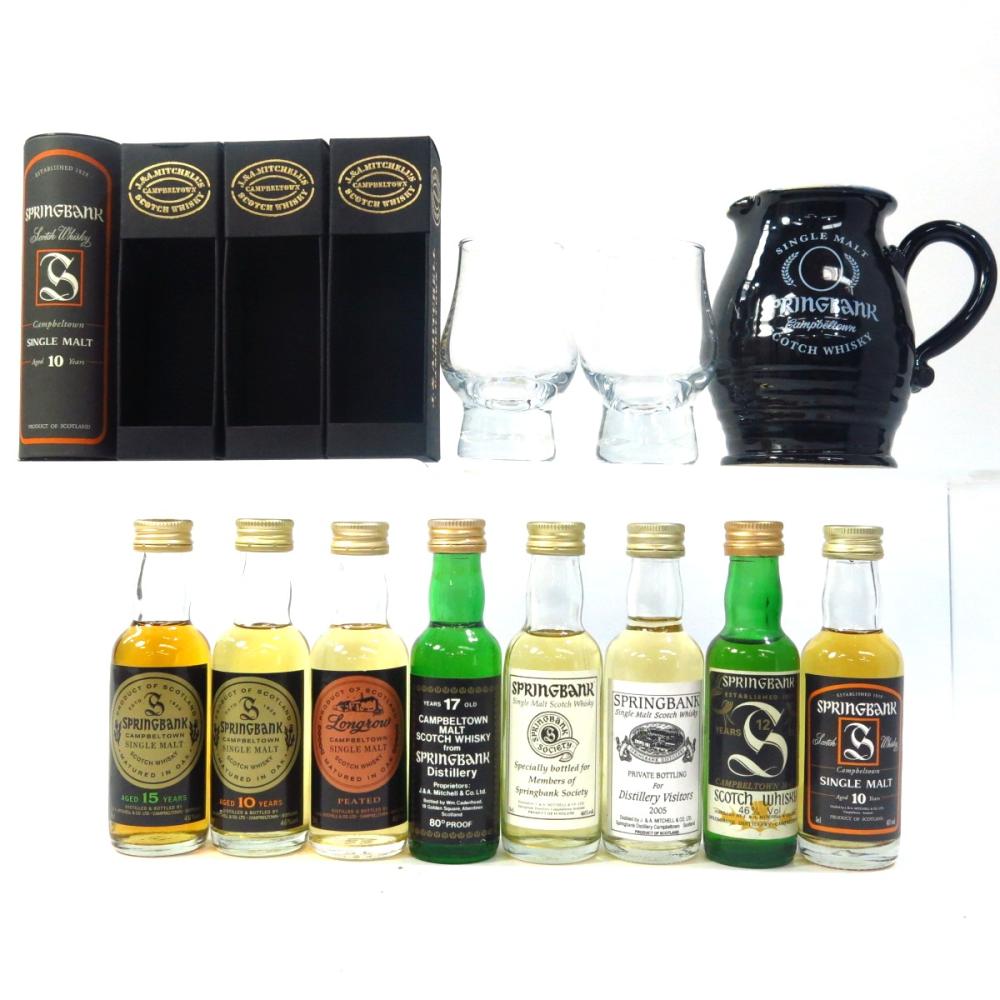 Springbank Miniature Selection x 8 / with Jug & Glasses